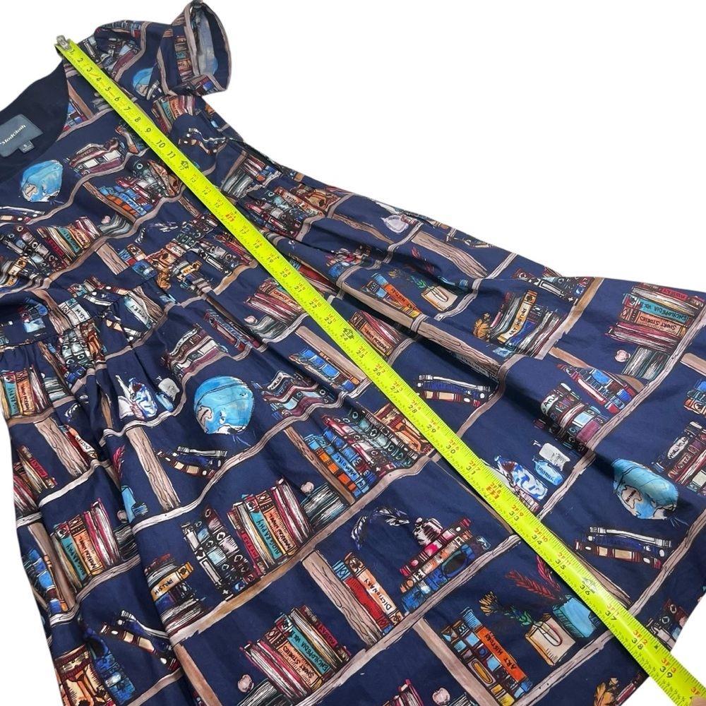 Blue Book Print Dress - Picture 12 of 13